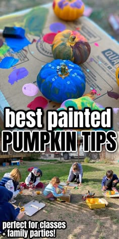 the best painted pumpkin tips for families to learn how to paint pumpkins with their kids