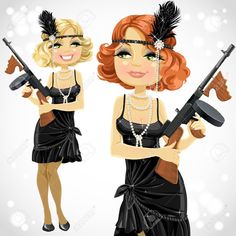 tommy gun gangster girl - Google Search Leprechaun Girl, Mafia Gangster, Cowboy Costume, Gangster Girl, Photoshop Styles, Feminine Branding, Hand Painted Textures, Cute Curly Hairstyles, Flapper Girl