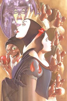 an image of snow white and the seven dwarfs