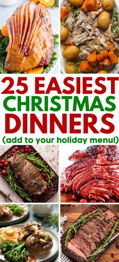 Christmas Dinner Ideas – Hosting a Christmas dinner party this year? Choose from the absolute best Christmas Eve dinner recipes that are sure to be unforgettable!  Use these ideas for Christmas dinner to plan the best holiday dinner recipes for an easy Christmas Eve dinner. Christmas Eve dinner recipes, holiday side dishes, holiday main dishes, Christmas side dishes, Christmas main dishes, Christmas Turkey. Dinner Christmas Ideas, Christmas Dinner Not Turkey, Easy Entertaining Meals, Holiday Dishes Christmas Dinner Parties, Christmas Easy Dinner Ideas, What To Eat For Christmas Dinner, Christmas Dinner Recipes Main Meat, Christmas Lunch Ideas Australian, Main Christmas Dish