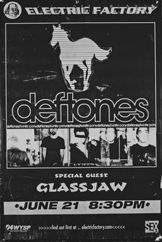 an advertisement for the electric factory's delignes concert, which is being held on