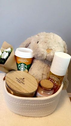 a stuffed animal sitting on top of a table