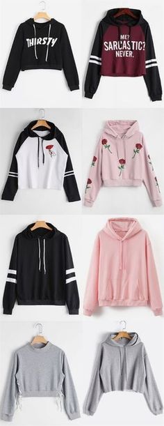 Up to 80% OFF! Loose Cropped Letter Hoodie. Zaful,zaful.com,zaful fashion,tops,womens tops,outerwear,#sweatshirts,hoodies,hoodies outfit,hoodies for teens,#sweatshirts outfit,long sleeve…More #sweatshirtshoodie #sweatshirtsmen #sweatshirtoutfit #sweatshirtsmenoutfit #sweatshirtshoodies Teen Winter Outfits, Sweatshirt Refashion, Letter Hoodie, Stile Hijab, Stil Boho, Mode Kpop, Sweatshirt Outfit, Hoodie Outfit