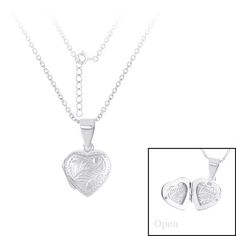 Minimalist Heart Locket Engraved Leaf Design Silver Necklace Jewelry CODE: PNK51 Metal: 925 Sterling Silver Locket size: 15mm W x 24mm H Chain Length: 16 Inch, 18 Inch Chain Extension: 1.5 Inch Finishing: Silver Weight: 2.50 Gram Price Per Piece This beautiful 925 Sterling Silver Heart Locket Necklace would be a perfect gift for that special someone in your life Buy this necklace for your loved one or friends, and know that without a doubt you have purchased the perfect present for the any occas Valentine's Day Silver Etched Necklace, Silver Etched Necklace For Valentine's Day, Dainty Heart-shaped Sterling Silver Locket Necklace, Silver Heart-shaped Etched Necklace, Etched Heart Silver Necklace, Silver Heart-shaped Etched Jewelry, Etched Heart Silver Jewelry, Etched Heart Shaped Silver Jewelry, Dainty Engraved Sterling Silver Locket Necklace