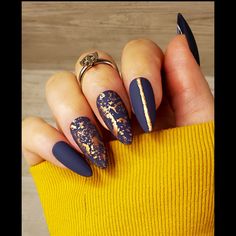 Nails That Go With Navy Blue Dress lupon.gov.ph Wedding Nails Navy Blue And Gold, Matte Navy Nails With Gold, Navy Blue Rose Gold Nails, Blue Black And Gold Nails, Rose Gold And Blue Nails, Fall Navy Nails, Navy Blue And Rose Gold Nails, Blue And Rose Gold Nails, Navy And Rose Gold Nails