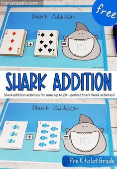 shark addition game for kids to play with