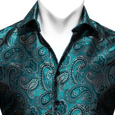 This is the perfect shirt for any man who wants to look stylish and sophisticated. The paisley print is elegant and timeless, and the shirt fits comfortably and looks great on anyone. Whether you're dressing up for a special event or just want to feel your best, this is the shirt for you. Handmade 100% Silk Paisley Dry Clean Only - 30-DAY MONEY-BACK GUARANTEE - Try it! If you don't love it, send it back. We offer free shipping on returns and exchanges. Take your time! You've got 30 days to decid Autumn Winter Fashion Casual, Shirt Folding, Christmas Dance, Paisley Fashion, Paisley Shirt, Button Down Dress Shirt, Paisley Dress, Shirt Fits, Button Down Dress