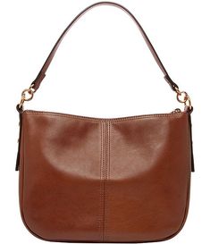 Fossil Jolie Zip Top Key Leather Crossbody Shoulder Bag | Dillard's Top Handle Hobo Bag With Leather Trim, Leather Hobo Bag With Leather Trim For Errands, Leather Shoulder Bag With Leather Trim, Leather Shoulder Bag With Leather Trim For Errands, Leather Shoulder Bag For Errands With Leather Trim, Dillard's, Zip Top, Go Shopping, Crossbody Shoulder Bag