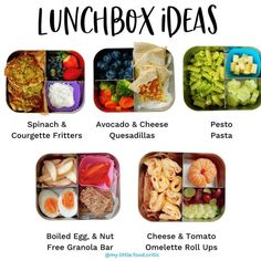 lunch box ideas for kids with pictures and instructions to make them look like they are eating