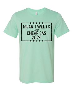 Mean tweets and cheap gas 2024 unisex tshirt. We use Bella+Canvas or Gildan soft style shirts. We are a family owned screen printing business. We have been in business for 25 years. If you don't see a color you love please ask and I can check availability for you! ⭐️⭐️⭐️⭐️⭐️ REVIEWS We would Love your FIVE STAR review! Thank you in advance!! ✅Returns: All items are made-to-order. Because of the nature of these items, we can't accept return/exchange unless they arrive damaged or defective. Thank Mean Tweets, Screen Printing Business, Fancy Date Night, Printing Business, Unisex Tshirt, Five Star, Soft Style, Love Your, 25 Years