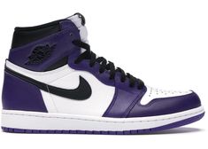 Air Jordan 1 Court Purple, Jordan 1 Court Purple, Authentic Jordans, High Court, Jordan Sneakers, Air Jordan 1 Retro High Og, Air Jordan 1 Retro High, Air Jordan 1 High, Jordan 5