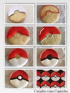 the cookies are decorated like pokemon characters