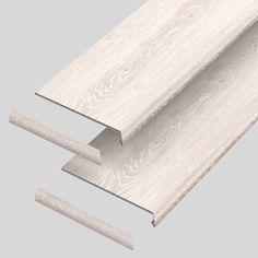 an image of white wood planks on grey background