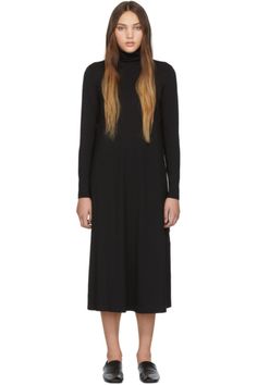 Designer dresses for Women | SSENSE Fall Evening Dress Midi Length, Fall Evening Midi-length Dresses, Elegant Dresses With Flattering Silhouette For Daywear, Fitted Long Dress For Work, Maxi Dresses For Daywear In Fall, Flattering Silhouette Maxi Dress For Work, Maxi Length Dresses For Daywear In Fall, Long Midi Dress For Evening Events In Fall, Sleek Dresses For Daywear In Fall