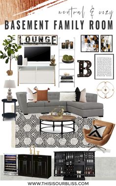 a living room filled with furniture and decor