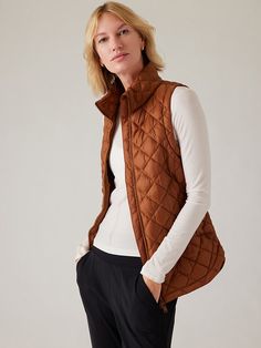 Saw this on Athleta: Olive Green Vest, Work And Travel, Quilted Vest, Down Vest, Photo Colour, Puffer Vest, Cardigan Jacket, Petite Size, Quilt Pattern