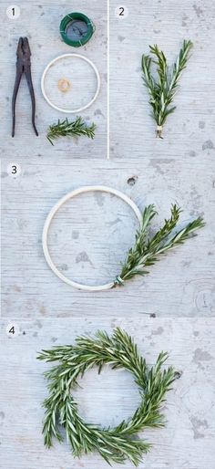 how to make a wreath out of branches