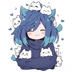 Cute Chibi Art Kawaii, Anime Chibi Kawaii Cute, Gamer Girl Drawing, Cute Discord Icon, Cool Discord Pfp, Kawaii Anime Icon, Cat Girl Drawing, Cute Chibi Pfp, Cat Vtuber