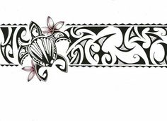 an ornate design with flowers and leaves on the border, in black and white ink