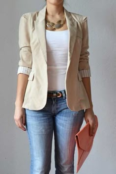 Tan Blazer, Beige Blazer, Business Attire, Work Attire