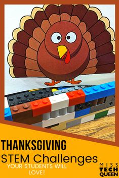 Turkey Stem Activities Kindergarten, Turkey Stem Activities, Thanksgiving Steam Activities For Kids, Thanksgiving Stem Activities Elementary, November Stem Activities Elementary, Stem Thanksgiving Activities, Thanksgiving Stem Activities For Kids, Thanksgiving Stem Challenges Elementary, Thanksgiving Themed Stem Activities