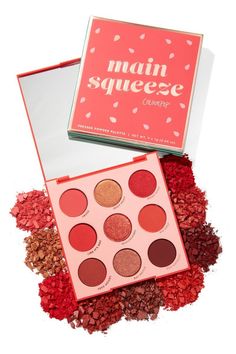 Red Eyeshadow Palette, Make Up Kits, Colourpop Eyeshadow, Eye Palettes, Red Eyeshadow, Main Squeeze, Colour Pop