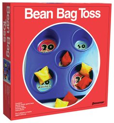 the bean bag toss game in its box