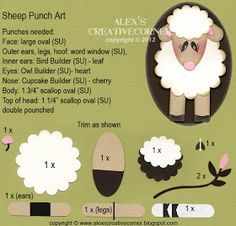 sheep punch art instructions for crafting