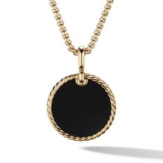 In this collection, David Yurman explores the circle-a timeless symbol of unity, a shape without beginning or end. 18-karat Yellow Gold Black Onyx and Mother of Pearl backed with White Agate, Pendant, 24mm Please note, pendant only, chain sold separately Style Number:D16936 88BXM White Agate, Disc Pendant, Agate Pendant, David Yurman, Black Onyx, Gold Black, Gold Hardware, Mother Of Pearl, Neiman Marcus