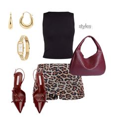 *outfit linked* leopard print outfit, burgundy mules, burgundy outfit, fall outfit, going out outfit, date night outfit, pinterest aesthetic, leopard shorts, cherry red bag, amazon finds, trendy outfit, cool girl outfit, outfit inspo, ootd, outfit ideas, aesthetic outfit, baddie outfit #igfashion #fashion #burgundy #falloutfitsforwomen#fashionista #ootd #outfitoftheday #outfitstyle #outfitidea #outfitideasforwomen #virtualstylist #fashiongram #lookbook #summerstyle #trendy #baddiestyle #styleblogger #stylingtips #stylesbyalisonn #styleguide #datenightideas #ltkstyletip #outfitgoals #outfitpost #aesthetic Cheetah Belt Outfit, Burgundy Shorts Outfit, Red And Leopard Outfit, Leopard Print Shorts Outfit, Cheetah Print Party, Sequin Shorts Outfit, Print Shorts Outfit, Leopard Print Outfit, Cool Girl Outfit