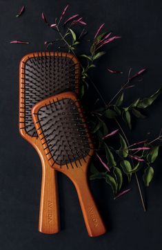 What it is: An Aveda-favorite brush in a miniature size that features extended bristles for easy detangling and reduces stress to hair, too.What it does: The lightweight brush is perfect for smoothing and straightening hair. It's designed with one bristle missing in the middle half of the brush. This hole is to provide ventilation and to aid in drainage after the brush has been washed. Additionally, it helps prevent bacterial growth that could occur with water pooling in the inside of the brush. Wooden Hair Brush, Aveda Hair, Aveda Salon, Scalp Brushing, Wooden Paddle, Go Best Friend, Paddle Brush, Smooth Hair, Clean Beauty