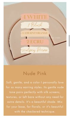 the instructions for how to use nude pink