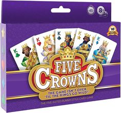 five crowns the game is over the king's gold card game in its packaging