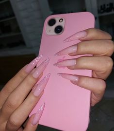 Pointy Acrylic Nails, Pink Stiletto Nails, Almond Nails Pink, Nails Photos, Acrylic Nails Stiletto, Pointy Nails