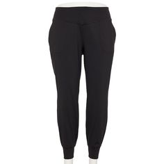 Enjoy the easygoing style of these women's Tek Gear joggers. Moisture-wicking technology keeps you cool and dry Ultrastretch jersey construction 2 side pocketsFIT & SIZING 28-in. inseam Relaxed fit, tapered leg with banded cuffs Elastic waistbandFABRIC & CARE Polyester, spandex Machine wash Imported Size: 3X. Color: Black. Gender: female. Age Group: adult. Petite Size Chart, Womens Size Chart, Bottom Clothes, Petite Size, Tapered Legs, Bottoms Pants, Polyester Spandex, Fabric Care, Gender Female