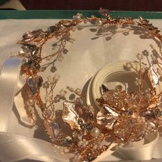 Rose gold Leaf Vine Bridal Sash. Blush Boho Delicate Crystal | Etsy Crystal Wedding Dress, Rose Gold Leaf, Floral Belt, Wedding Dress Belt, Wedding Sash Belt, Pearl Pink, Bridal Sash, Wedding Belts, Diamond Bar