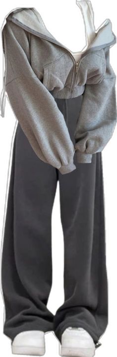 Baggy Sweatpants, Fairy Grunge, Street Outfit, Grunge Fashion, Cropped Hoodie, Vintage Inspired, Zip Ups, Sweatpants, Ootd