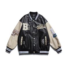 Hip Hop Streetwear Baseball Embroidery Bomber Jacket - SEOUL STYLEZ New Retro Wave