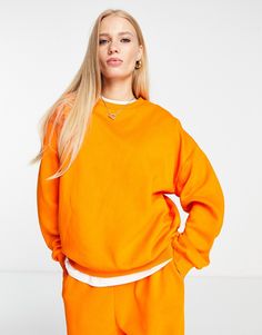 Hoodies & Sweatshirts by ASOS DESIGN Can't go wrong in sweats Crew neck Drop shoulders Oversized fit Orange Crew Neck Sporty Hoodie, Orange Sporty Crew Neck Hoodie, Oversized Orange Hoodie For Streetwear, Orange Crew Neck Sweatshirt For Streetwear, Oversized Orange Casual Sweatshirt, Orange Relaxed Fit Long Sleeve Sweatshirt, Orange Relaxed Fit Sporty Sweatshirt, Orange Crew Neck Sweatshirt For Loungewear, Sporty Orange Sweatshirt For Streetwear