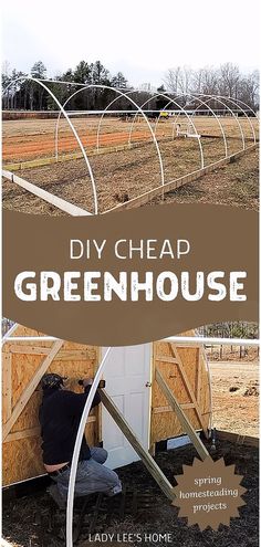 the cover of diy cheap greenhouse