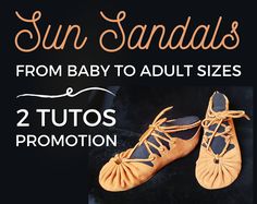 "Receive 2 tutorials and the whole set of patterns to learn how to make the \"Sun Sandals\" in all sizes (from baby to large adult sizes). Just like adults, babies and children can have very different sizes, proportions, and shapes of feet; this is why I have made all my patterns adjustable so that you can easily create custom-fitted shoes for all the family.    The Sun Sandals is a really easy project to get started with making your own minimalist shoes and getting familiar with leather. Like a Diy Barefoot Sandals, Handmade Shoes Pattern, Shoes Minimalist, Minimal Shoes, Barefoot Sandal, Handmade Sandals, Baby Moccasins, Minimalist Shoes, Shoes Photo