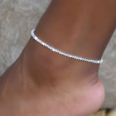 Turn heads and feel like royalty on your special day with this stunning Swarovski Crystal Anklet.  Crafted with sparkling, high-quality crystals and made with love, this elegant and timeless piece of jewelry will make you feel confident and radiant. The sparkling beauty of the Swarovski Crystal Anklet will be sure to draw attention and compliment any bridal look.  Its intricate design is perfect for a sophisticated, modern style and offers an elegant addition to any wedding look.  Whether you're looking for the perfect bridal accessory or a luxurious gift for a special woman, the Swarovski Crystal Anklet is the perfect choice for any occasion. The intricately-designed crystals add a touch of glamour and sophistication to your outfit, and the adjustable chain design makes it easy to get the Wedding Anklets, Crystal Anklet, Ankle Jewelry, Swarovski Crystal Jewelry, Bracelet Wedding, Swarovski Crystal Bracelet, Dope Jewelry, Foot Jewelry, Christian Jewelry