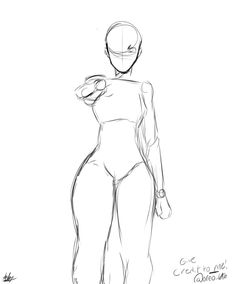 a drawing of a woman in tight pants