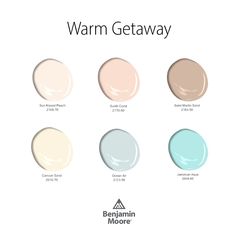 the different shades of paint that are available for each room in the house, including warm and soft colors