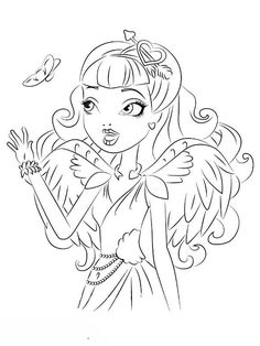 Dibujo 18 Ever After High para colorear Color Sheets, Salon Signs, Drawing Inspo, Cute Coloring Pages, Ever After High, School Colors