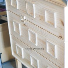 the drawers are made out of wood