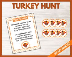 Thanksgiving Turkey Hunt Game Turkey Hunt Game, Turkey Hunt, Family Get Together, Turkey Hunting, Thanksgiving Party, The Poem, Thanksgiving Fun, Thanksgiving Parties, Thanksgiving Turkey