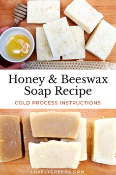 honey and beeswax soap recipe with cold process instructions