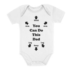 The Tstars You Can Do This Dad Short Sleeve Onesie is the perfect gift for any baby! It will make a great gift for birthdays, baby shower, Christmas, Halloween, Thanksgiving or just because! Dad Bodies, Dad Shorts, Dad To Be, Maternity Tank Tops, Dad Baby, Mommy Baby, First Mothers Day, Baby Brother, Grey Baby