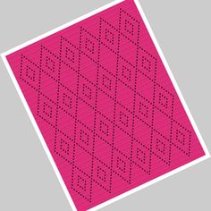 an image of a pink and black pattern on a gray background with dots in the middle